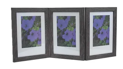 Zdjęcie produktu dla GALERIA multirama MARMO na zdjęcia 15x21 cm POTRÓJNA pion/pion/pion CIEMNY BRĄZ