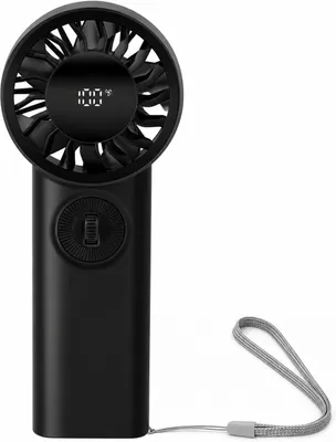 Produktbild von USB-C Handventilator,Mini Tragbar Ventilator mit Scrollrad zur Stufenlosen Geschwindigkeitsregelung,LED Display, 3600mAh Akku,Bürstenloser Motor,Leise