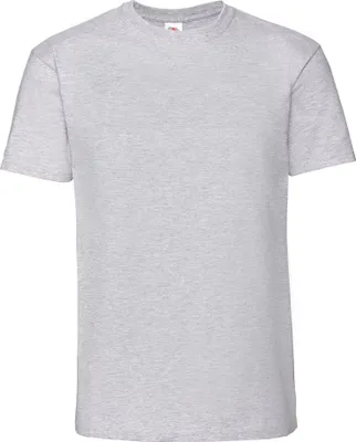 Image de Fruit Of The Loom Herren Premium T-Shirt PC3033 (3XL) (Grau meliert)