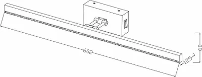 Zdjęcie produktu dla Kinkiet LED Lester czarny 8W Neutralna biel 640lm tworzywo sztuczne wym:6x60x12,5cm IP20 Reality