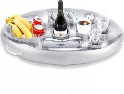 Zdjęcie produktu dla Nadmuchiwany Stolik Do Jacuzzi Basenu Barek Wodny Przezroczysty