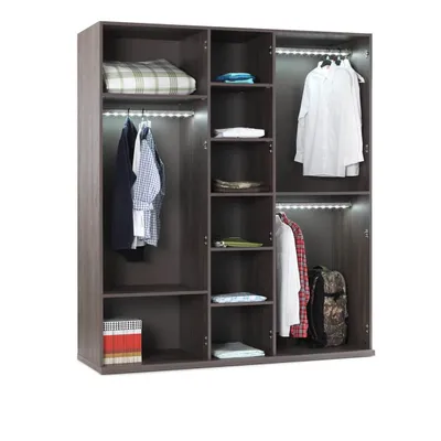 Produktbild von Kleiderschrank Venus 5 Türig in Grau