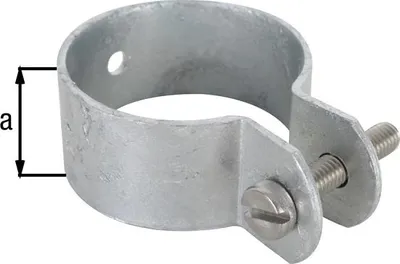 Produktbild von ALBERTS Schelle, Befest. v.Streben u.Spannbrücken an Pfosten, feuerverz., Ø42mm, Breite22mm