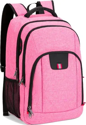 Produktbild von Rosa 15,6 Zoll Laptop-Rucksack mit USB-Ladefunktion