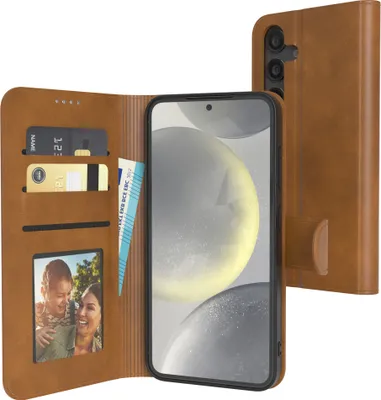 Produktbild von EAZY CASE Business Hülle für Samsung Galaxy S24 klappbar, Premium Kunstleder Handyhülle mit Kartenfach