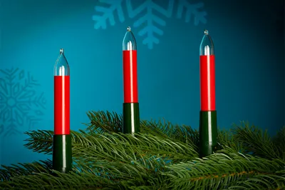 Produktbild von NARVA 30er Schaft-Lichterkette rot innen,26,2m