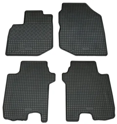 Gummifußmatten Set 4-teilig für Honda Jazz 2 (2008-2014), schwarz