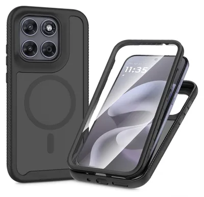 Imagen del producto de Funda protectora MagSafe para Motorola Moto G77 5G / G67 5G, cobertura total, tipo bumper, color