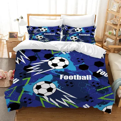 Productafbeelding van Voetbal Bedtextielset met Microvezel Dekbedovertrek