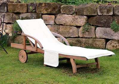 Produktbild von heimtexland ® Liegestuhl Auflage Frottier Bezug Gartenliege Strandtuch Badetuch Saunaliege Typ436