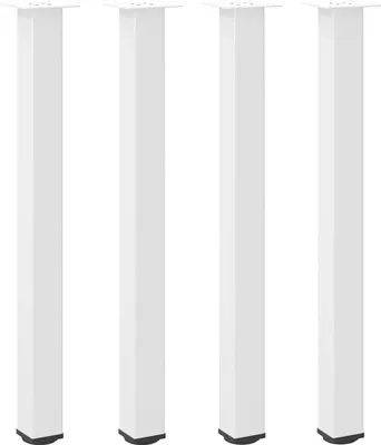 Obrázek produktu pro vidaXL Nohy barového stolu 4 ks. Bílá 100-102 cm ocel