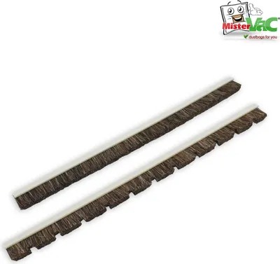 Produktbild von MisterVac Staubsauger Bürstenleisten-Set 36 mm aus Rosshaar mit Plastikklippe für Multidüse