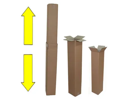 Produktbild von 1x Versandhülsen teleskopierbar bis 2050x180x150mm stufenlos verstellbar 2-wellig