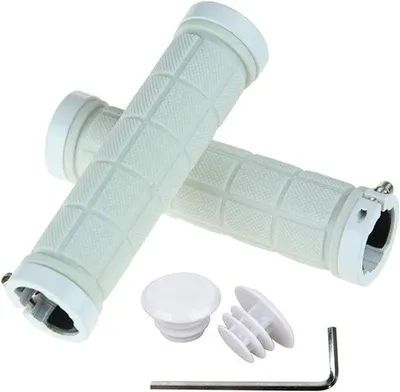 Produktbild von Famanu Fahrradgriffe Antirutsch-Set - Gummi und Aluminiumlegierung, 128 mm