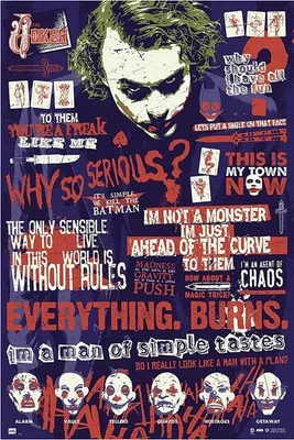 Produktbild von Poster dc comics batman und joker quitographic