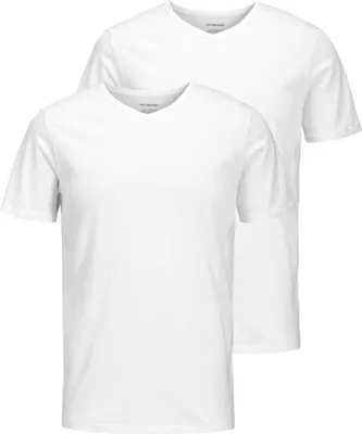 Produktbild von Jack & Jones 2er Pack Jacbasic Unterhemd / Shirt Kurzarm Weicher Jerseystoff, Bequeme Passform, Klassischer Schnitt