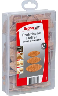 Produktbild von fischer Praktische Helfer, Leimen & Verbinden mit Flachdübeln, Dübel