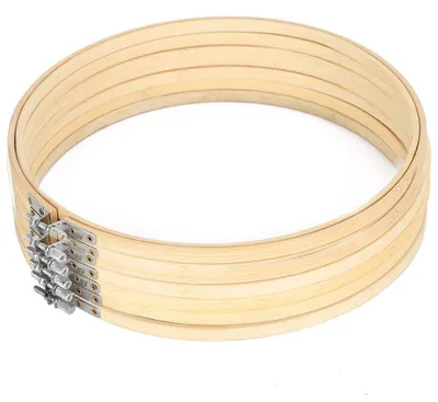 Stickrahmen-Set 6 Stück 26 cm Bamboo verstellbar