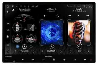 Productafbeelding van ZENEC Z-N1000, 9-inch infotainmentsysteem met draadloze CarPlay/Android Auto-functionaliteit