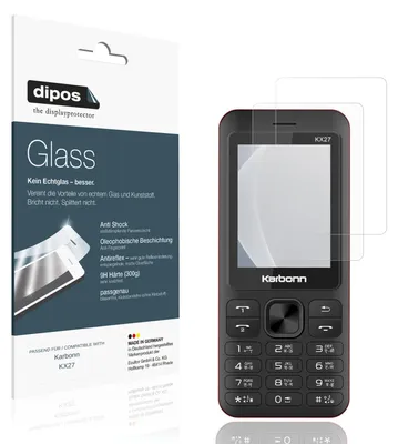 Immagine prodotto di 2x Pellicola Protettiva per Karbonn KX27 Protezione opaco Vetro Flessibile 9H dipos
