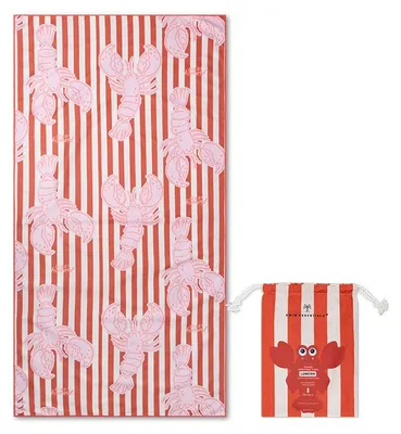 Produktbild von Swim Essentials Strandtuch aus Mikrofaser – Rot – Lobster Bay – 180 x 90 cm