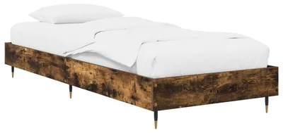 Productafbeelding van vidaXL Bedframe, gerookt eikenhout, 80 x 200 cm, houtvezel