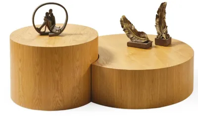 Produktbild von Luxus Couchtische Modern Wohnzimmer Rund Holz Komfort Neu Elegant