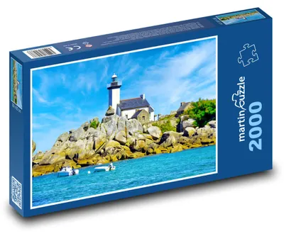 Produktbild von Puzzle 2000 Leuchtturm in der Bretagne - martinpuzzle