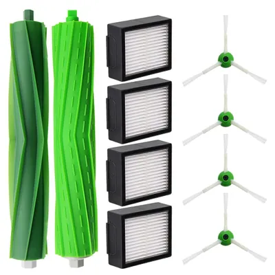 Productafbeelding van Onderdelenset voor stofzuigrobots - Borstelrollen, zijborstels en HEPA-filters - Compatibel met de I-serie - 1 set