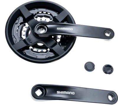 Produktbild von SHIMANO Tourney Fahrrad Kurbel Garnitur FC-TY301 Vierkant 42-34-24 Zähne für 3x6/7/8 fach 170mm