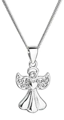 Produktbild von Silver Angel Necklace with Swarovski Crystal 32077.1