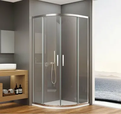 Immagine prodotto di BORG cabina doccia quadrante 900x900x1950 mm, R550, vetro trasparente
