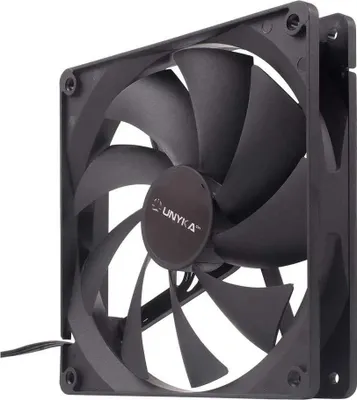 Obrázok produktu pre UNYKAch 140 mm, Ventilátor, 14 cm, 1000 ot/min, Čierna