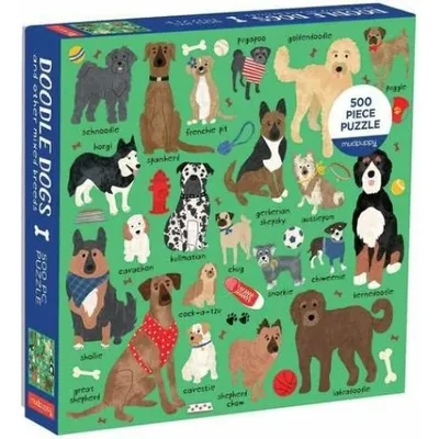 Zdjęcie produktu dla Mudpuppy Puzzle Plemena psů 500 dílků