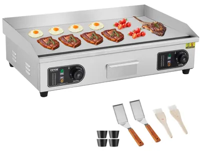 Image de Plaque de cuisson électrique - Grill - Appareil de grill - Plaque de grill - 30 pouces - 4400 W