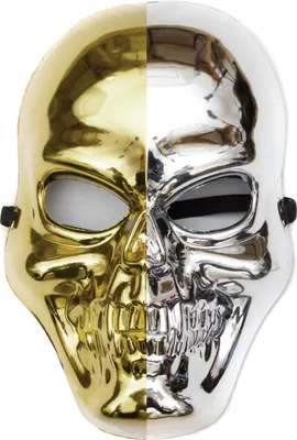 Produktbild von Skelettmaske in Gold