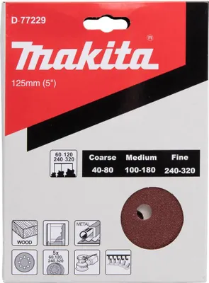 Produktbild von Rundschleifpapier-Set 125 mm D-77229 20
