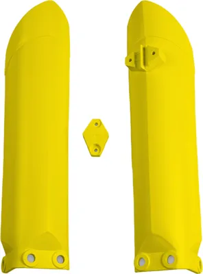 Immagine prodotto di Protezioni forcella UFO PLAST in 2 pezzi, carenatura e copertura forcella per KTM SX, Husqvarna TC 85 cc, anni di produzione 2004-2017, colore: giallo OEM