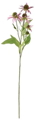 Produktbild von 5 künstliche Sonnenhutblüten (Echinacea purpurea) für die Tischdekoration zu Hause und bei Hochzeiten (Hellviolett)