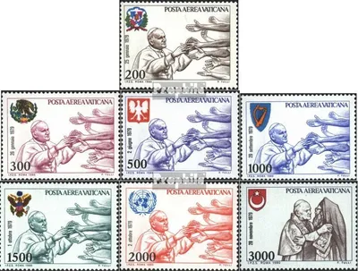 Produktbild von Briefmarken Vatikanstadt 1980 Mi 764-770 (kompl.Ausg.) FDC Pabstreisen