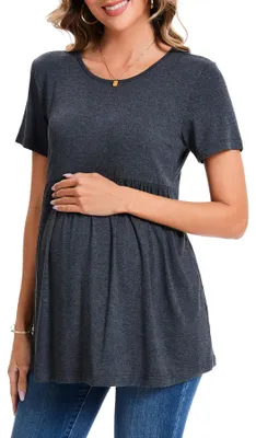 Image de T-shirt à manches courtes, gris, taille M, pour l'été