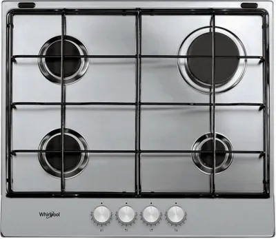 Image de Whirlpool TGML 650 IX argent plaque de cuisson à gaz encastrable 4 zones