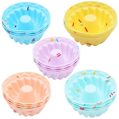 Produktbild von Solidchoice – 20 wiederverwendbare Silikon-Muffinbackformen