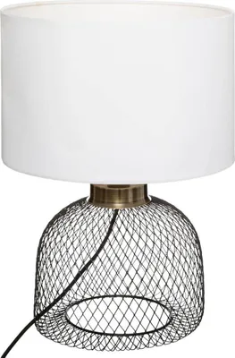 Produktbild von Tischlampe EMIE, mit weißem Lampenschirm