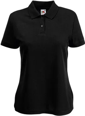Produktbild von Fruit of the Loom - Lady-Fit 65/35 Polo - Black - M