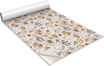 Immagine prodotto di Pellicola autoadesiva per mobili - Pellicola decorativa - Mobili da tavolo - Può essere tagliata a misura - Tempo di caffè! - 100 x 50 cm