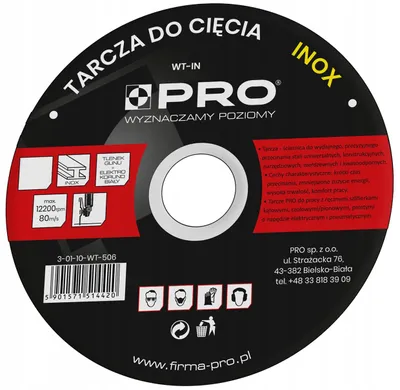 Obrázek produktu pro Pro Řezný kotouč INOX Ocel 125x22,2 mm
