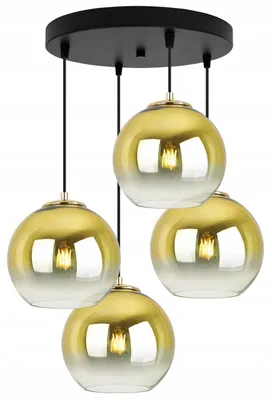 Obrázok produktu pre Závesná lampa Stropný svietnik Zlatý tienidlo 20 cm