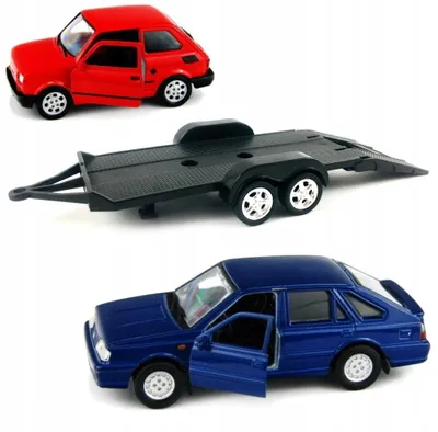 Produktbild von Welly Polonez Fiat 126p Laweta Modellauto-Set 1:34