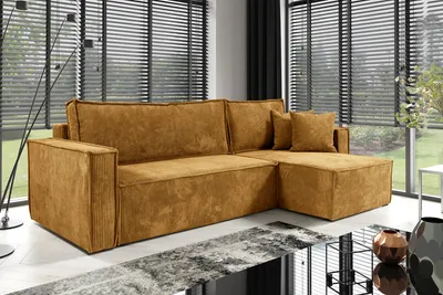 Produktbild von KEF Ecksofa Zenii – L-Form – 236x88x145 cm – Mit Schlaffunktion – Liegefläche 135x200 cm – Universell Rechtsseitig und Linksseitig - Poso 1